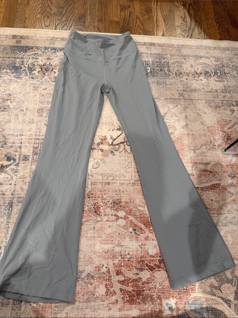 lululemon athletica Light Gray Flared Leggings